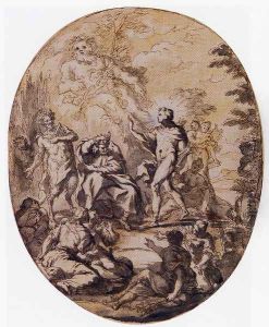 The Judgement Of Paris by Sir James Thornhill