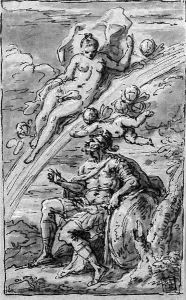 Diana on a moon beam with Mars by Sir James Thornhill