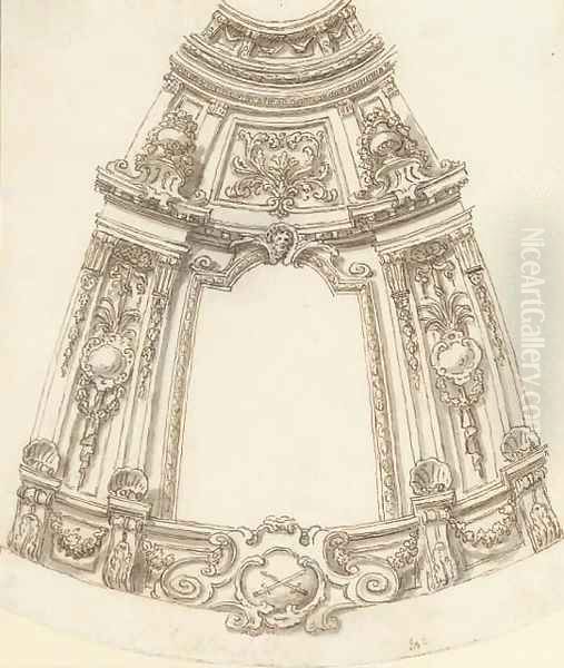 Design for a rotunda - view 1