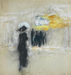L'elegante Au Moulin Rouge by Jean-Edouard Vuillard