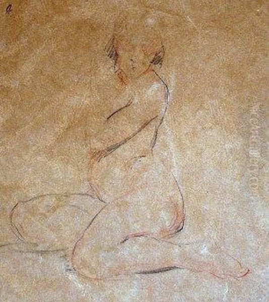 Seated Female Nude - view 1