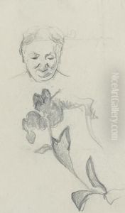 Visage De Madame Vuillard Et Feuillage Visage De Madame Vuillard Et Feuillage