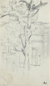 Arbre Devant Une Maison by Jean-Edouard Vuillard