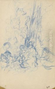 Etude De Fontaine by Jean-Edouard Vuillard