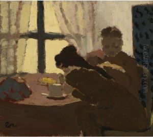 Petit Dejeuner Devant La Fenetre by Jean-Edouard Vuillard