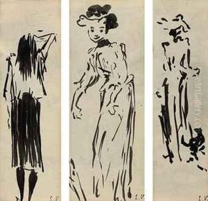 Trois Etudes De Figures by Jean-Edouard Vuillard