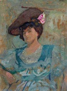 Portrait De Lucy Hessel Au Chapeau Mousquetaire