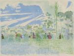 A Travers Champs by Jean-Edouard Vuillard