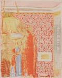 Interieur Aux Tentures Roses Ii by Jean-Edouard Vuillard