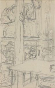 Interieur A La Porte-fenetre