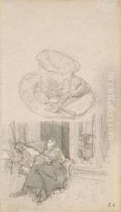 Une Tasse Etfigure Dans Chaise by Jean-Edouard Vuillard