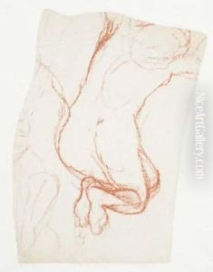 Tete De Femme Et Femme Nue by Jean-Edouard Vuillard