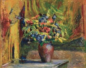 Pieds-d'alouette Et Geraniums by Jean-Edouard Vuillard