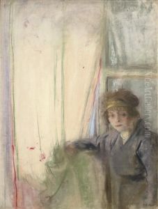 Model Dans L'atelier by Jean-Edouard Vuillard
