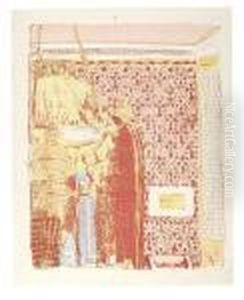 Interieur Aux Tentures Roses Ii. by Jean-Edouard Vuillard