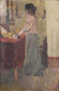 Femme Devant La Coiffeuse