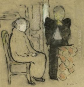 Mere Et Fille by Jean-Edouard Vuillard