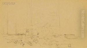 Young Woman Seated Behind A Table