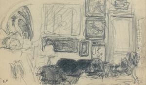 Interieur De Salon by Jean-Edouard Vuillard