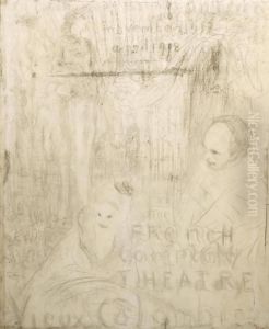 The French Company 'theatre Vieux Colmbie' by Jean-Edouard Vuillard