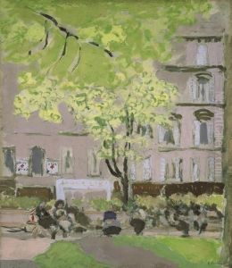 Femmes Assises Sur Les Bancs Du Square Berlioz, Place Vintimille by Jean-Edouard Vuillard