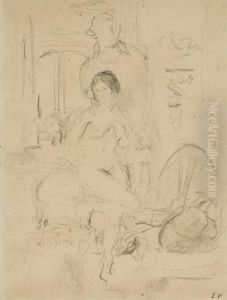 Nu Dans Un Interieur by Jean-Edouard Vuillard