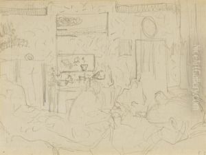 Scene D'interieur by Jean-Edouard Vuillard