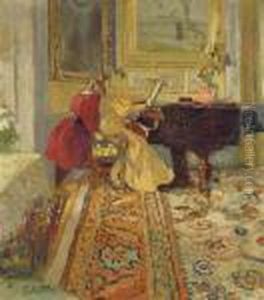 La Lecon De Piano, Madame Arthur Fontaine Et Sa Fille