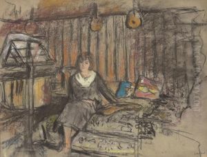 Madame Fried Reveuse by Jean-Edouard Vuillard