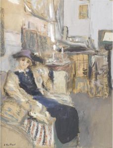 Le Modele Au Chapeau Violet by Jean-Edouard Vuillard