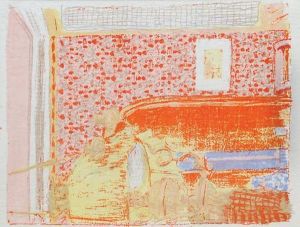 Interieur Aux Tentures Roses Ii (r-m.37) by Jean-Edouard Vuillard