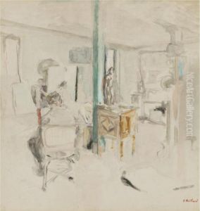 Bonnard Dans Son Atelier by Jean-Edouard Vuillard