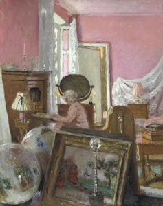 Madame Hessel Dans Sa Chambre Au Chateau Des Clayes Madame Hessel Dans Sa Chambre Au Chateau Des Clayes