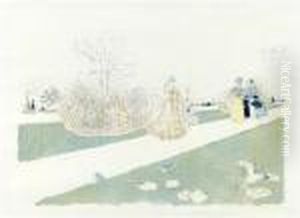 Le Jardin Des Tuilleries. by Jean-Edouard Vuillard
