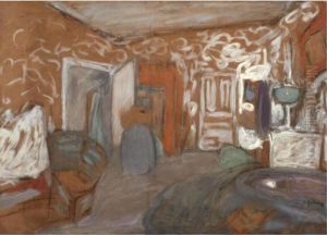 Interieur Blanc Et Orange by Jean-Edouard Vuillard