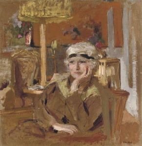 Lucy Hessel Au Ruban De Velours Noir by Jean-Edouard Vuillard
