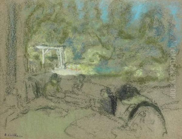 Femmes Dans Un Parc, Vers 1910 - view 1