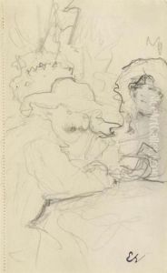 Jos Et Lucie Hessel. Circa 1905. by Jean-Edouard Vuillard