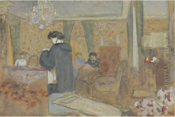 Femmes Dans Le Salon A La Terrasse A Vasouy - view 1