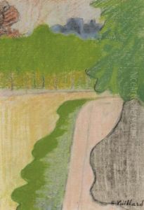 Paysage De Rue Avec Arbres by Jean-Edouard Vuillard