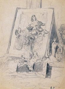 Nature Morte Au Tableau by Jean-Edouard Vuillard