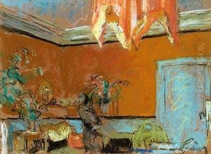 Le Petit Salon Au Clos Cezanne, Circa 1921 - 1925 by Jean-Edouard Vuillard