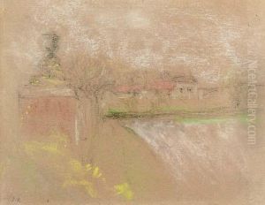 L'urne, Chateau Des Clayes by Jean-Edouard Vuillard