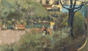 Square Berlioz (la Place Vintimille) by Jean-Edouard Vuillard