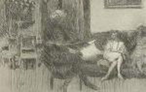Interior Con Figuras.
Grabado Al Aguafuerte Estampado A by Jean-Edouard Vuillard