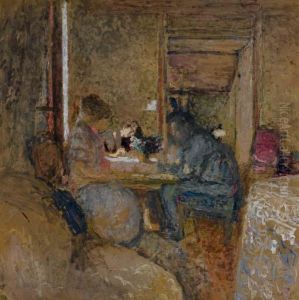 La Partie De Dames A Amfreville by Jean-Edouard Vuillard