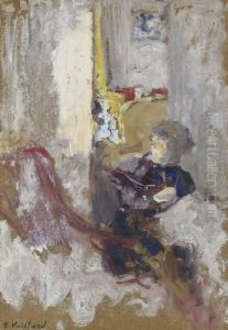 Croquis De Femme Cousant by Jean-Edouard Vuillard