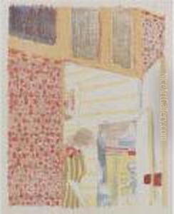 Interieur Aux Tentures Roses Iii (r.-m. 38) by Jean-Edouard Vuillard