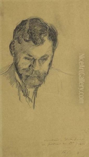 Etude Pour Le Portrait De Dr. Vian. - view 1