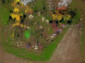 Le Jardin Du Clos Cezanne, 1920-1925 by Jean-Edouard Vuillard